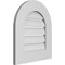 Ekena Millwork Round Top Surface Mount PVC Gable Vent: Functional, w/ 3-1/2"W x 1"P Standard Frame, 18"W x 20"H GVPRT18X2001SF - alternate 5